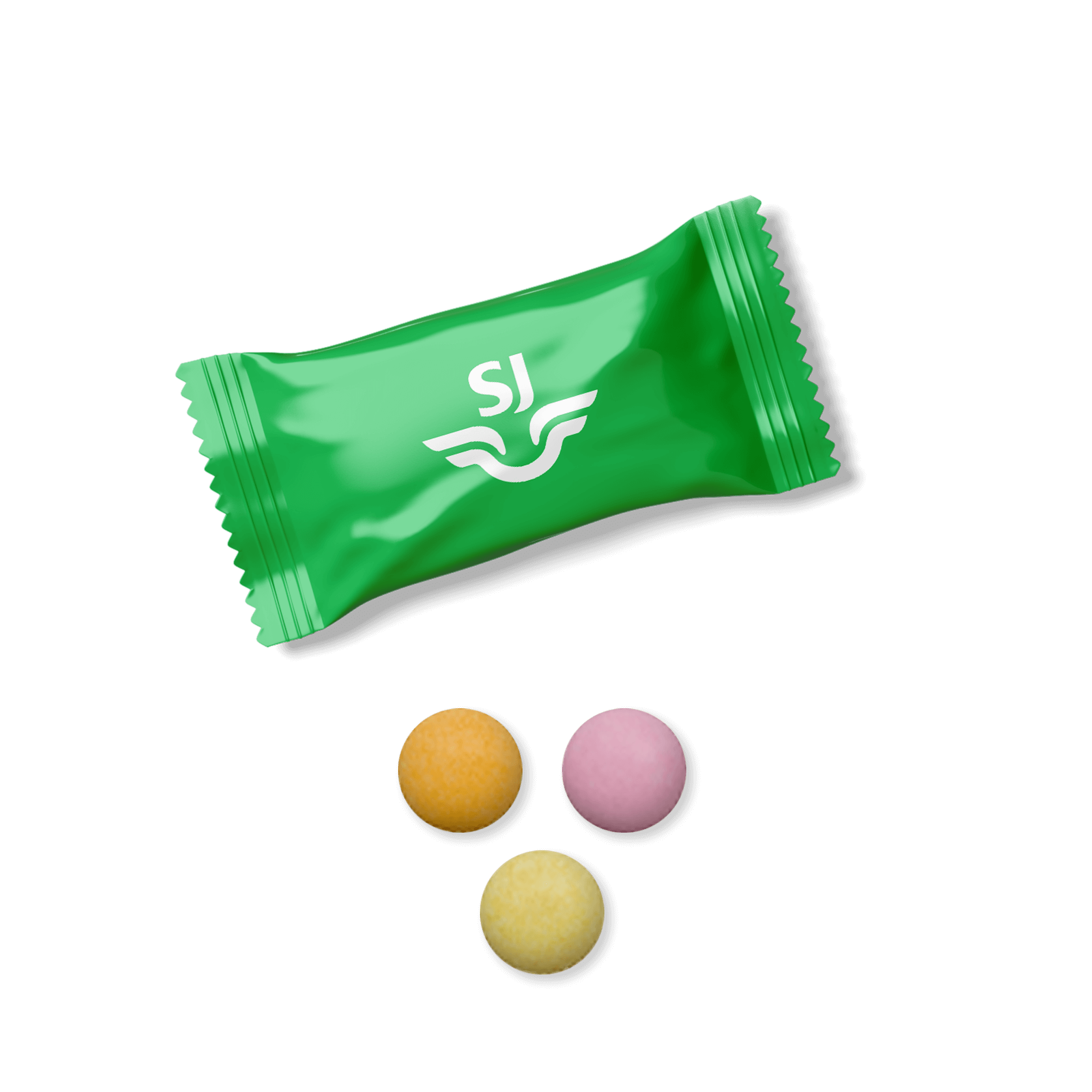färgglatt godis