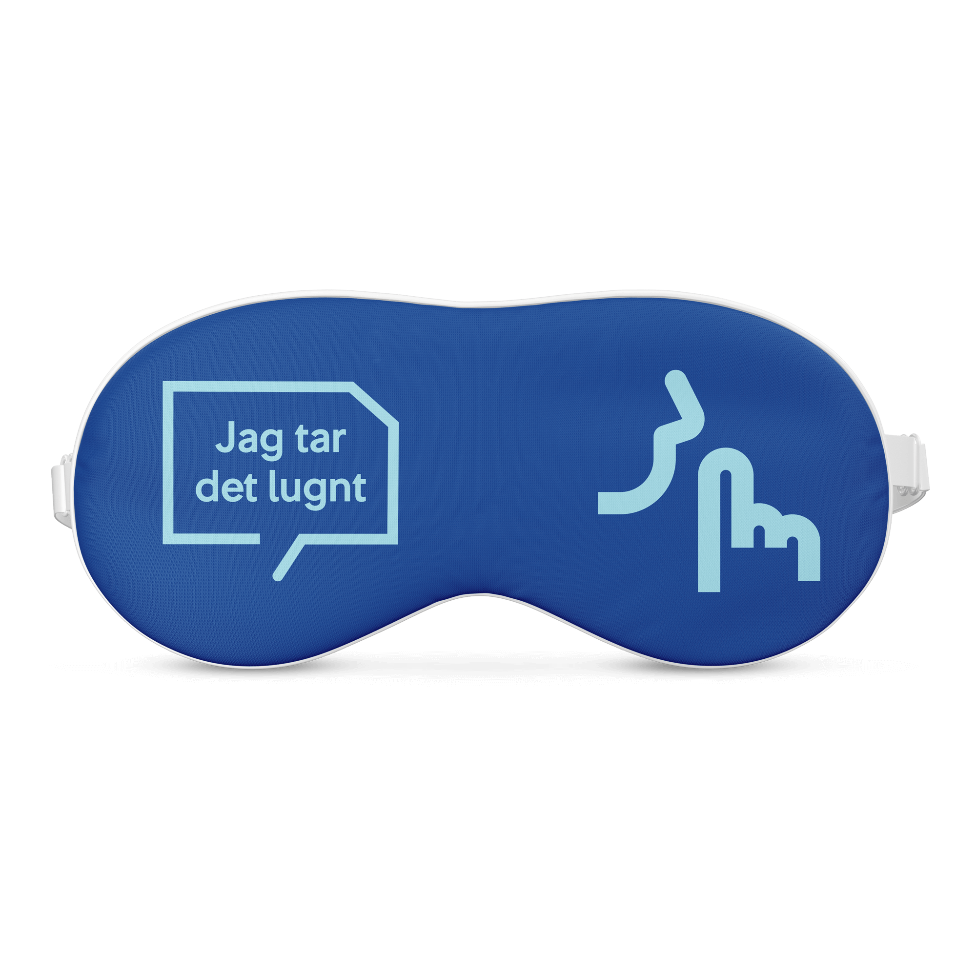 blå ögonmask med sj logga